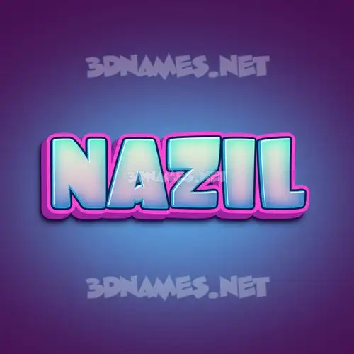 nazil in Phat Purple style - 3D name wallpaper nazil in Phat Purple style - 3D name wallpaper