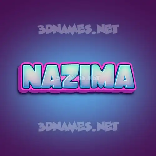 nazima in Phat Purple style - 3D name wallpaper nazima in Phat Purple style - 3D name wallpaper