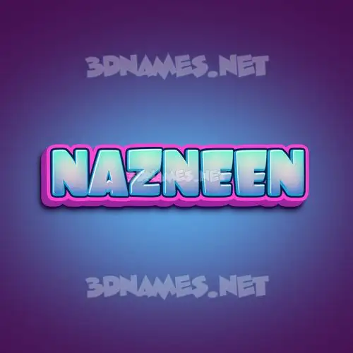 nazneen in Phat Purple style - 3D name wallpaper nazneen in Phat Purple style - 3D name wallpaper