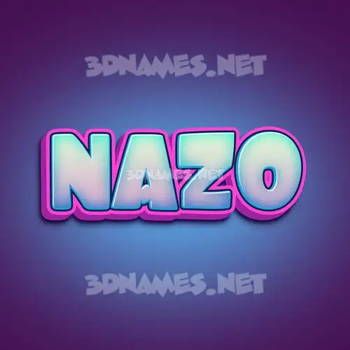 nazo in Phat Purple style - 3D name wallpaper nazo in Phat Purple style - 3D name wallpaper