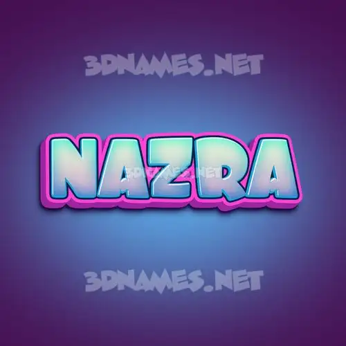 nazra in Phat Purple style - 3D name wallpaper nazra in Phat Purple style - 3D name wallpaper