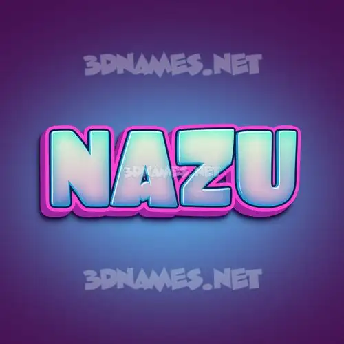 nazu in Phat Purple style - 3D name wallpaper nazu in Phat Purple style - 3D name wallpaper