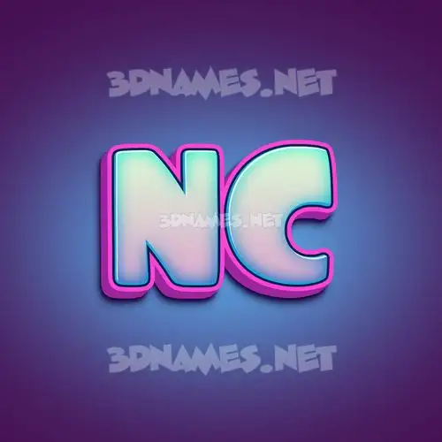 nc in Phat Purple style - 3D name wallpaper nc in Phat Purple style - 3D name wallpaper
