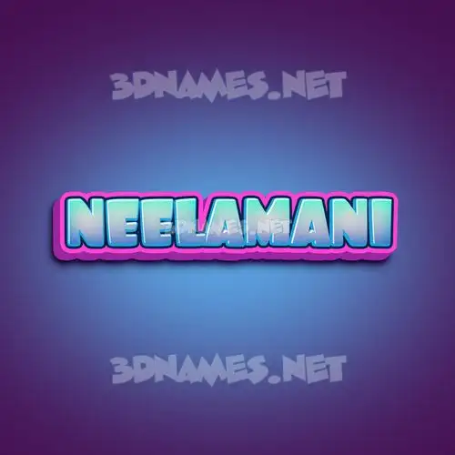 neelamani in Phat Purple style - 3D name wallpaper