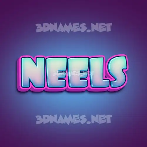neels in Phat Purple style - 3D name wallpaper neels in Phat Purple style - 3D name wallpaper