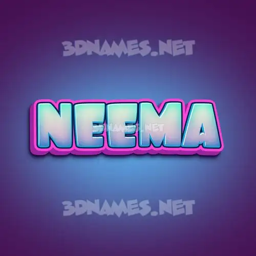 neema in Phat Purple style - 3D name wallpaper