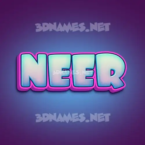 neer in Phat Purple style - 3D name wallpaper neer in Phat Purple style - 3D name wallpaper