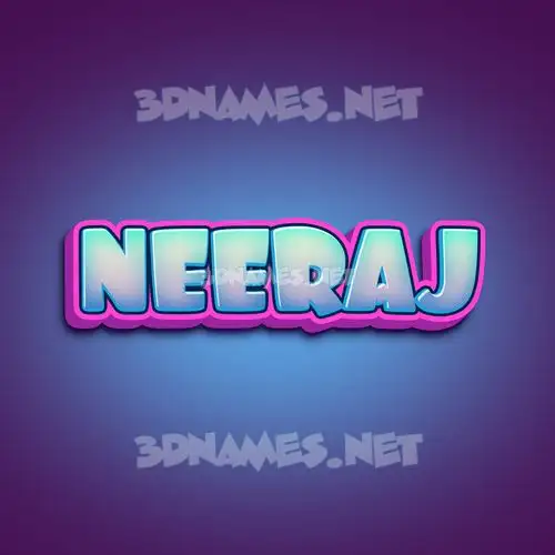 neeraj in Phat Purple style - 3D name wallpaper