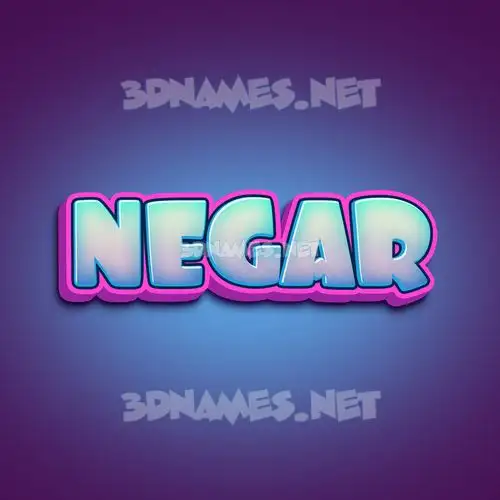 negar in Phat Purple style - 3D name wallpaper