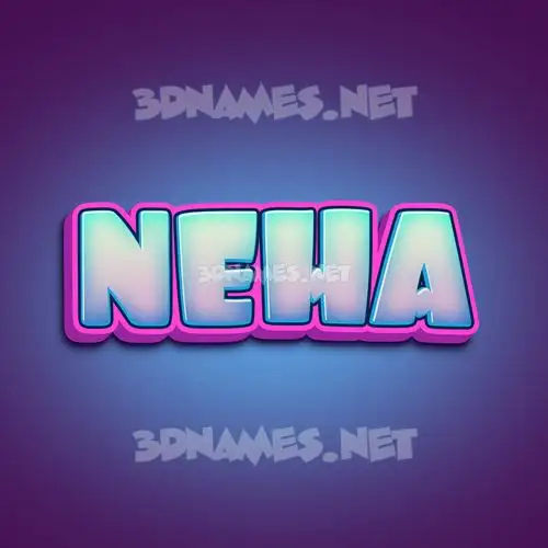 neha in Phat Purple style - 3D name wallpaper