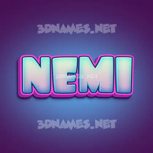 nemi in Phat Purple style - 3D name wallpaper nemi in Phat Purple style - 3D name wallpaper