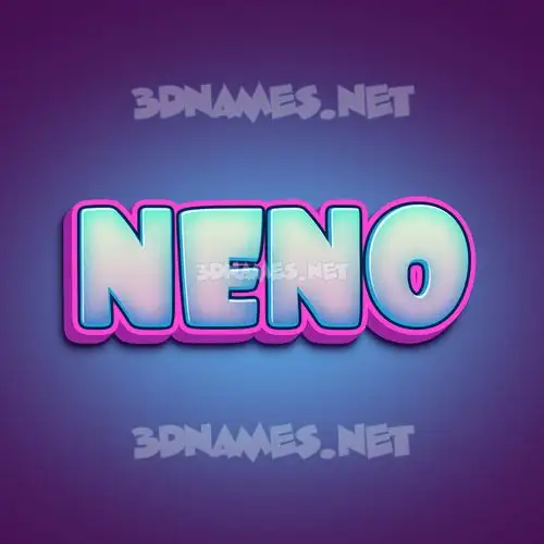 neno in Phat Purple style - 3D name wallpaper