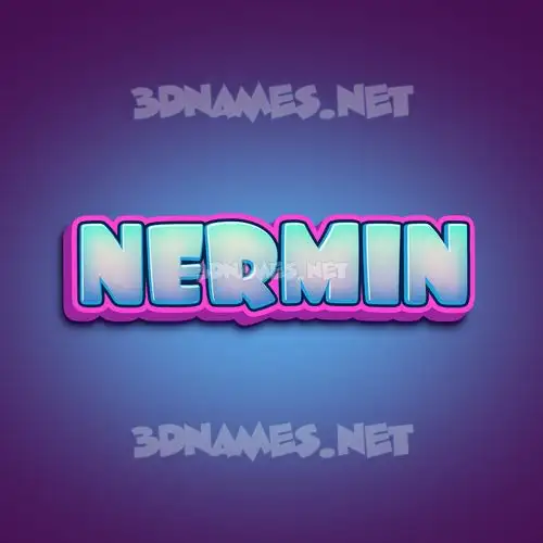nermin in Phat Purple style - 3D name wallpaper