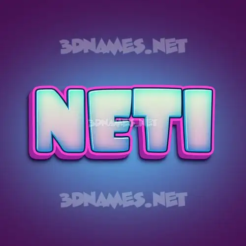 neti in Phat Purple style - 3D name wallpaper neti in Phat Purple style - 3D name wallpaper