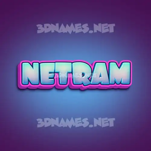 netram in Phat Purple style - 3D name wallpaper netram in Phat Purple style - 3D name wallpaper