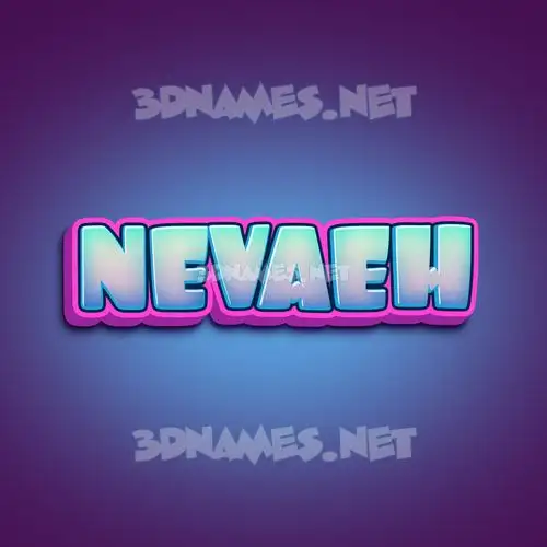 nevaeh in Phat Purple style - 3D name wallpaper