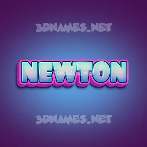 newton in Phat Purple style - 3D name wallpaper