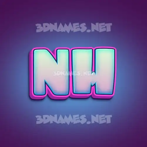 nh in Phat Purple style - 3D name wallpaper nh in Phat Purple style - 3D name wallpaper