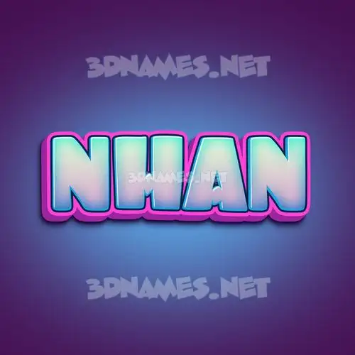 nhan in Phat Purple style - 3D name wallpaper nhan in Phat Purple style - 3D name wallpaper
