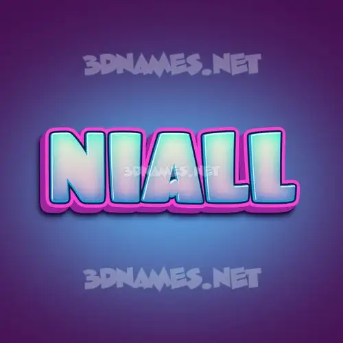 niall in Phat Purple style - 3D name wallpaper niall in Phat Purple style - 3D name wallpaper