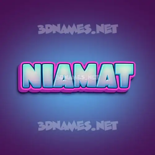 niamat in Phat Purple style - 3D name wallpaper niamat in Phat Purple style - 3D name wallpaper