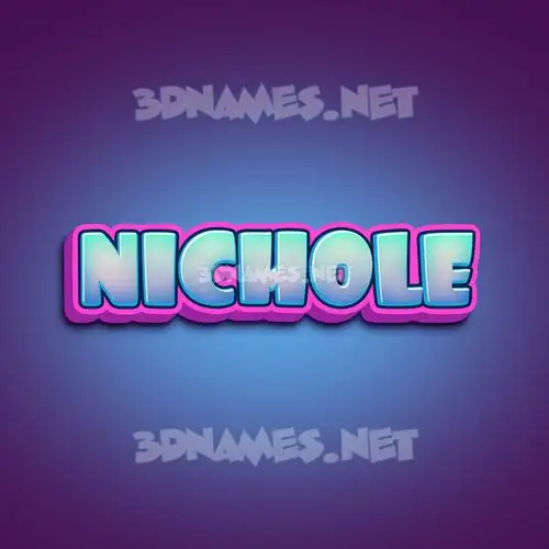 nichole in Phat Purple style - 3D name wallpaper nichole in Phat Purple style - 3D name wallpaper