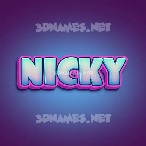 nicky in Phat Purple style - 3D name wallpaper nicky in Phat Purple style - 3D name wallpaper