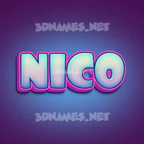 nico in Phat Purple style - 3D name wallpaper nico in Phat Purple style - 3D name wallpaper