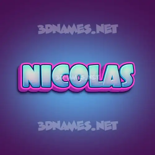 nicolas in Phat Purple style - 3D name wallpaper nicolas in Phat Purple style - 3D name wallpaper