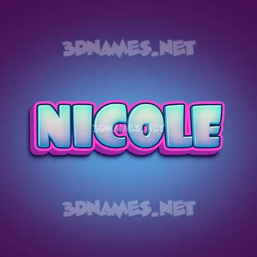 nicole in Phat Purple style - 3D name wallpaper nicole in Phat Purple style - 3D name wallpaper