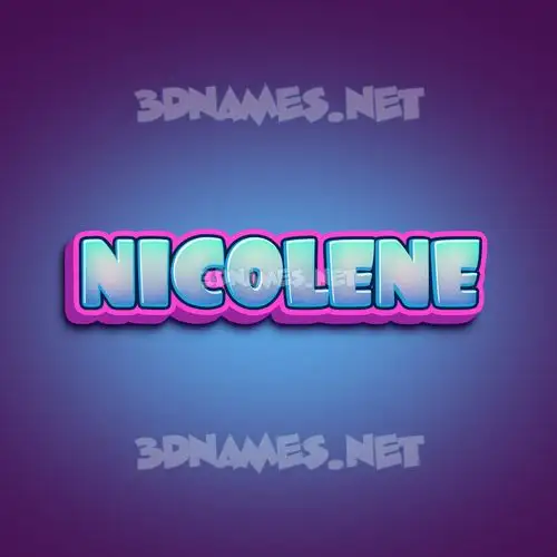 nicolene in Phat Purple style - 3D name wallpaper nicolene in Phat Purple style - 3D name wallpaper
