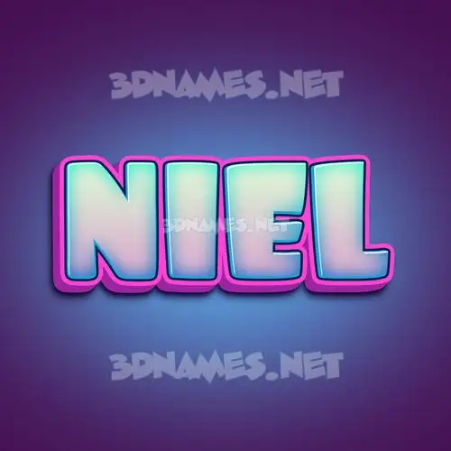 niel in Phat Purple style - 3D name wallpaper niel in Phat Purple style - 3D name wallpaper
