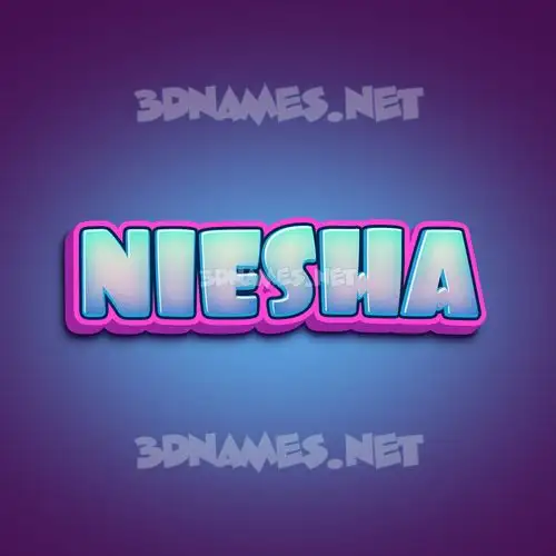 niesha in Phat Purple style - 3D name wallpaper niesha in Phat Purple style - 3D name wallpaper