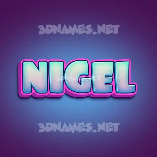 nigel in Phat Purple style - 3D name wallpaper