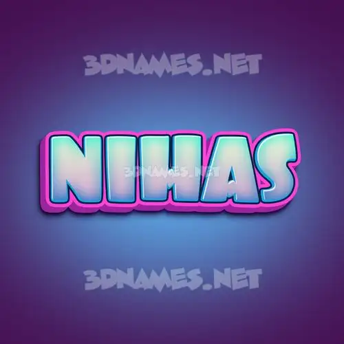 nihas in Phat Purple style - 3D name wallpaper nihas in Phat Purple style - 3D name wallpaper