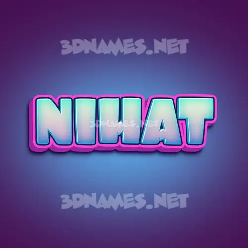 nihat in Phat Purple style - 3D name wallpaper nihat in Phat Purple style - 3D name wallpaper