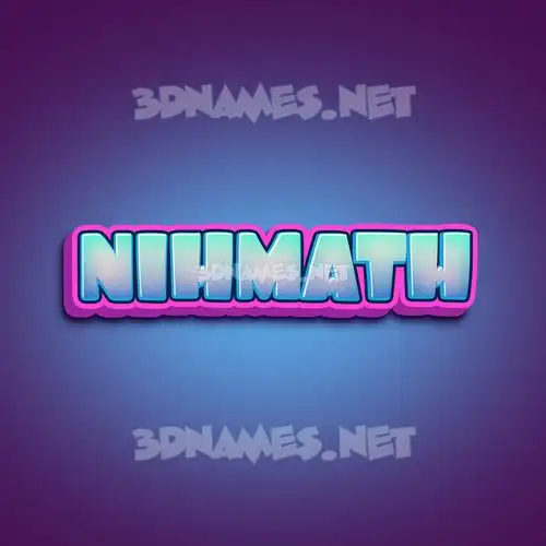 nihmath in Phat Purple style - 3D name wallpaper