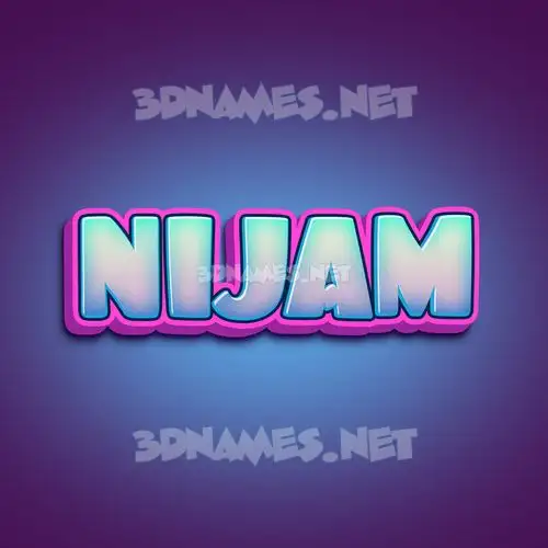 nijam in Phat Purple style - 3D name wallpaper nijam in Phat Purple style - 3D name wallpaper