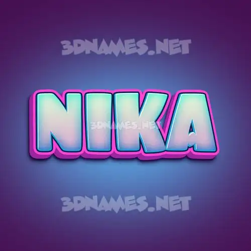 nika in Phat Purple style - 3D name wallpaper nika in Phat Purple style - 3D name wallpaper