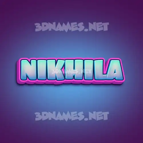 nikhila in Phat Purple style - 3D name wallpaper nikhila in Phat Purple style - 3D name wallpaper