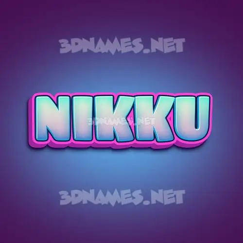 nikku in Phat Purple style - 3D name wallpaper nikku in Phat Purple style - 3D name wallpaper