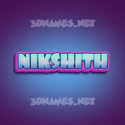 nikshith in Phat Purple style - 3D name wallpaper nikshith in Phat Purple style - 3D name wallpaper