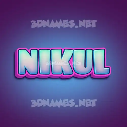 nikul in Phat Purple style - 3D name wallpaper nikul in Phat Purple style - 3D name wallpaper