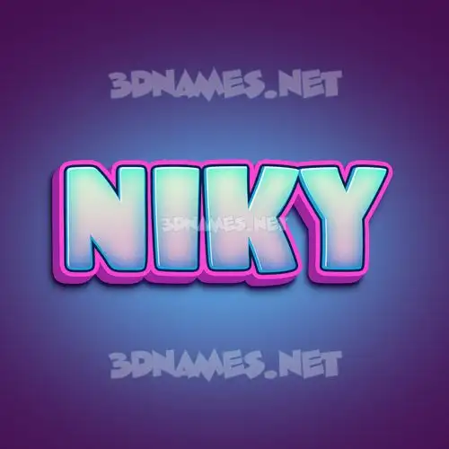 niky in Phat Purple style - 3D name wallpaper niky in Phat Purple style - 3D name wallpaper