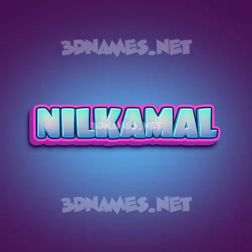 nilkamal in Phat Purple style - 3D name wallpaper