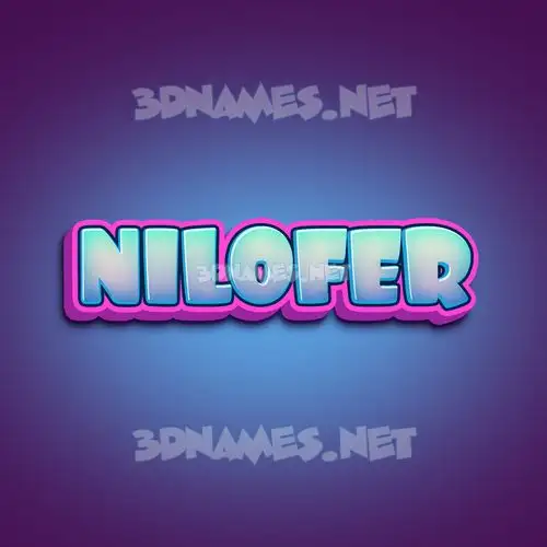 nilofer in Phat Purple style - 3D name wallpaper