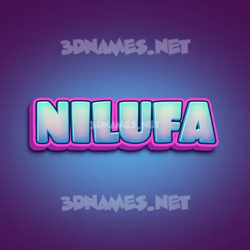 nilufa in Phat Purple style - 3D name wallpaper nilufa in Phat Purple style - 3D name wallpaper