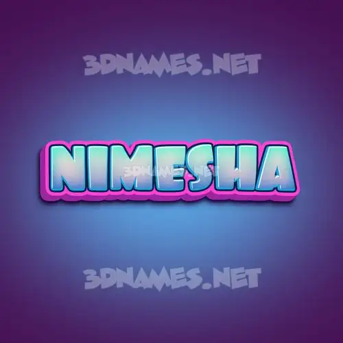 nimesha in Phat Purple style - 3D name wallpaper nimesha in Phat Purple style - 3D name wallpaper