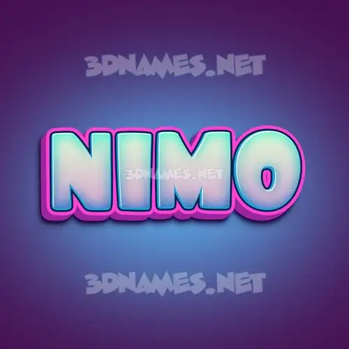nimo in Phat Purple style - 3D name wallpaper nimo in Phat Purple style - 3D name wallpaper
