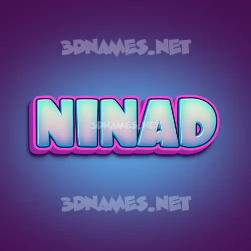 ninad in Phat Purple style - 3D name wallpaper ninad in Phat Purple style - 3D name wallpaper